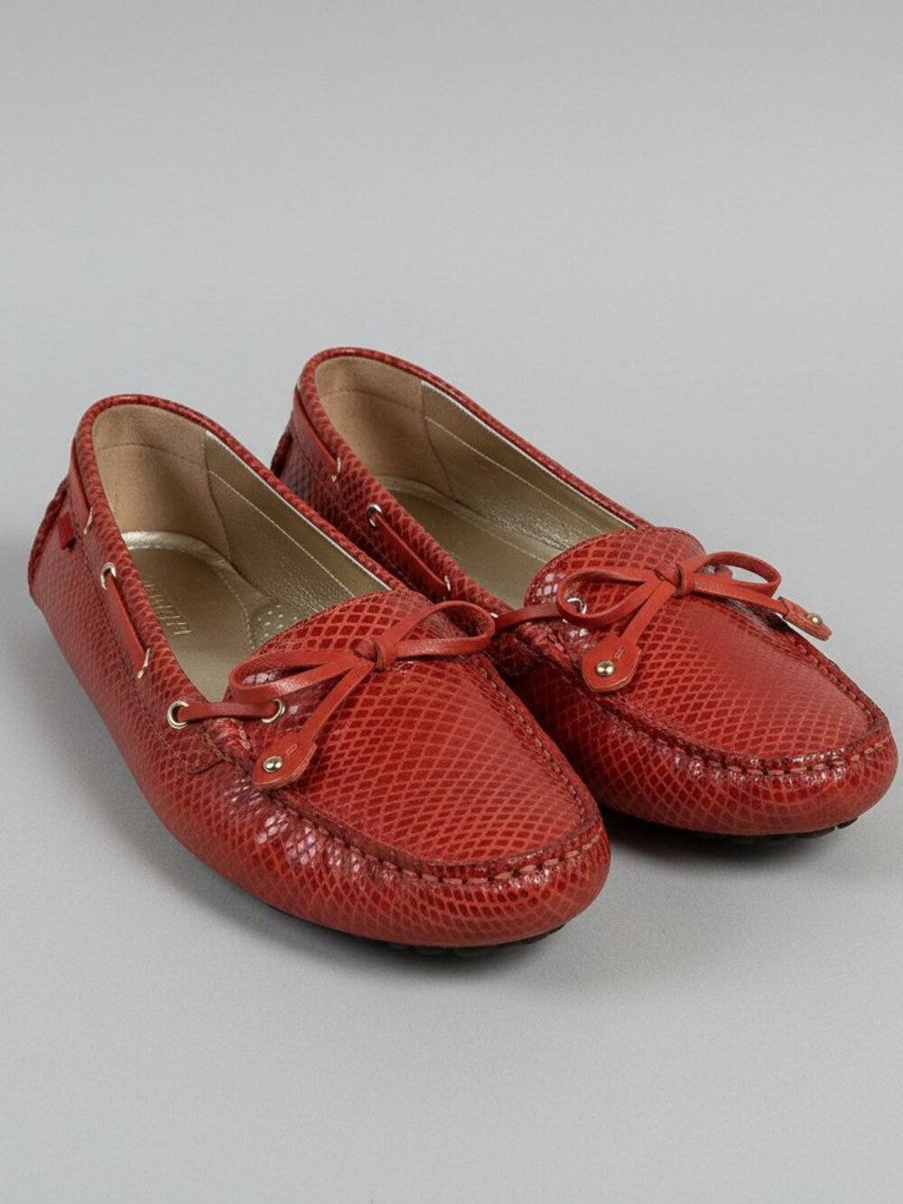 Marc Joseph burnt orange Cypress Hill loafers, size 8